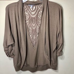 🌙Charlotte Russe brown cardigan